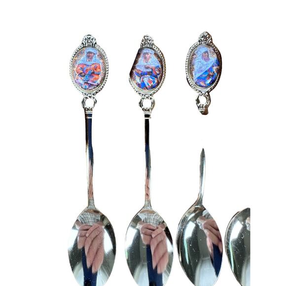 Empire Limited Edition Teaspoons Fine Bone China Stainless Steel 6 Spoons NIB - Picture 3 of 16